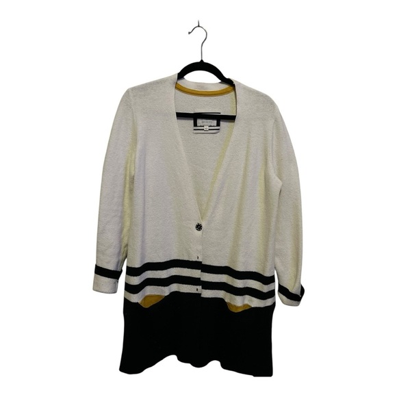 Angel Of The North Sweaters - Women's Black and White Cardigan Sweater